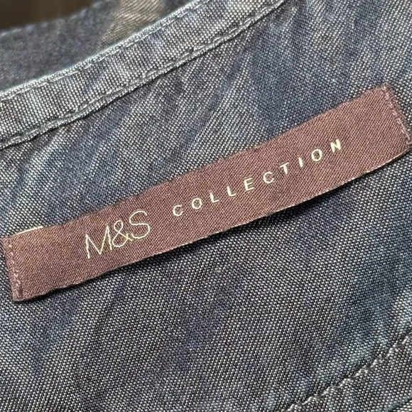 Marks & Spencer Collection Embroidered MIDI Dress 10 - Picture 12 of 15